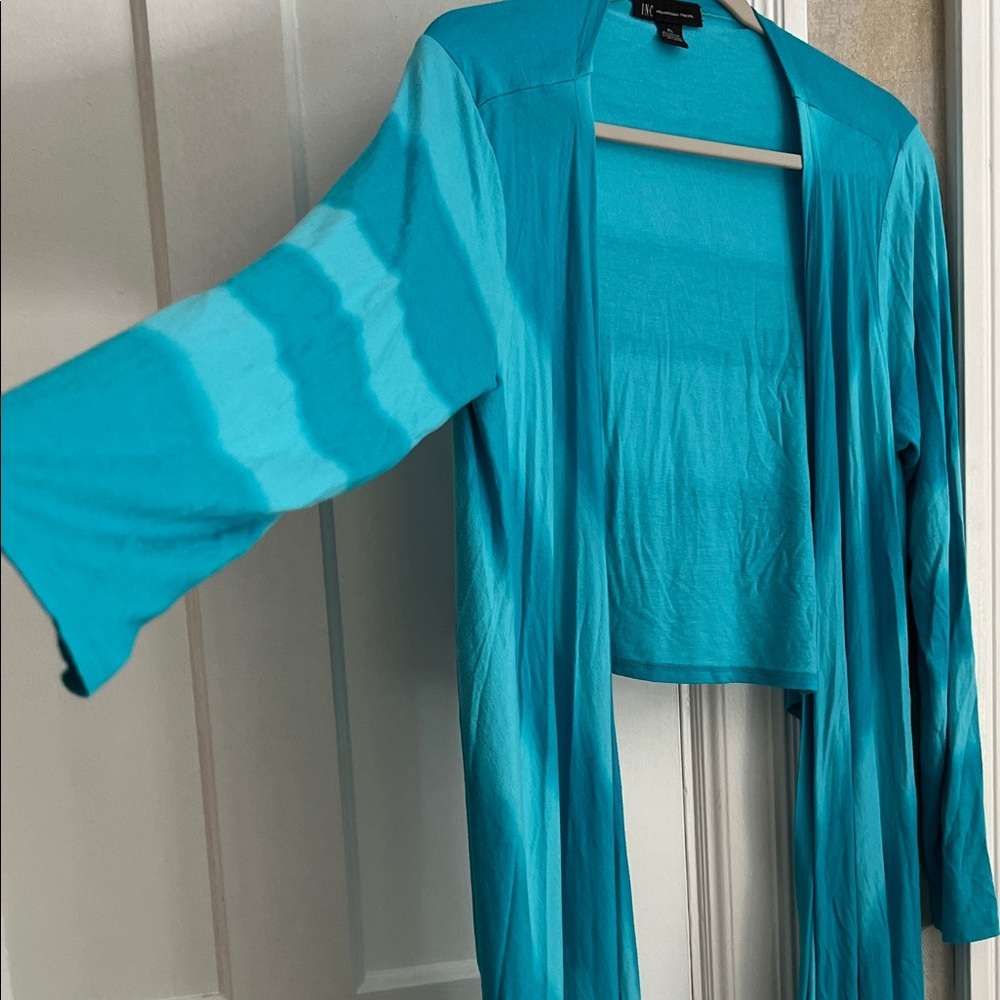 INC tie dye Open Front Cardigan